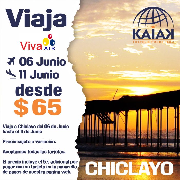 BOLETOS AEREOS PARA chiclayo
